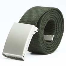 Unisex Outdoor Sports Plain Canvas Military Web Belt Metal Buckle Men Womens 1PC Fashion 2018 New Hot Belt 2024 - buy cheap