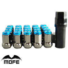 MOFE Racing SPECIAL OFFER  P1.25 Anti-theft Aluminum Wheel Lug Nuts 20PCS Nuts 1PCS Tool 2024 - купить недорого