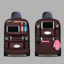 1 Pc Car back chair storage bag multi-function Stowing Tidying leather bag car rear seat pockets back Hanging bag universal 2024 - buy cheap