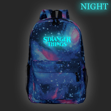 New Stranger things Luminous backpack Boys Girls School Bags men women Casual New beautiful Stranger things printing backpack 2024 - buy cheap