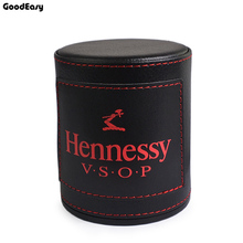 Hot Black Hennessy Leather Dice Cup Set Plastic Acrylic Polyhedral Dices Gambling Poker Drinking Board Game Dice Box 1 Pc 2024 - buy cheap