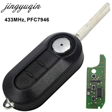 jingyuqin 10pcs/ot 3 Buttons Remote Key Fob 433MHz For Fiat 500 Grande Punto 2010-2017 keys PCF7946/PCF7946AT Chip 2024 - buy cheap