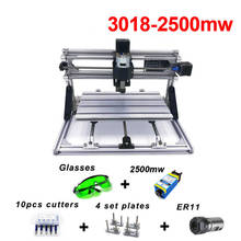Diy Mini Laser Engraving Machine CNC 3018 Laser Engraver Hobby Cutting Tools ER11 GRBL for Wood PCB PVC CNC Router CNC3018 2500m 2024 - buy cheap