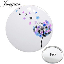 JWEIJIAO Flying Dandelion HOPE Freedom Mini Round One Side Flat Pocket Mirror Plant Compact Portable Makeup Vanity Hand Mirrors 2024 - buy cheap