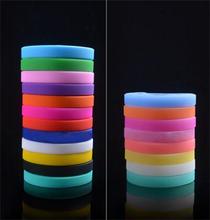 20cm design de moda unissex manguito pulseira para mulheres homens colorido na moda silicone borracha flexível pulseira de pulso 2024 - compre barato