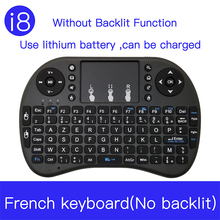 Mini i8 Wireless French Keyboard No Backlit 2.4gHZ with Touchpad Remote Control for PC  Android TV Set Top Box 2024 - buy cheap