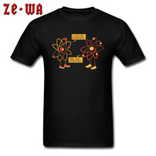 Tee Geek T-shirt Men T Shirts Positive Electron Tops Geek Designer Mens Clothing Simple Cartoon Tshirt Atom Printed Streetwear 2024 - buy cheap