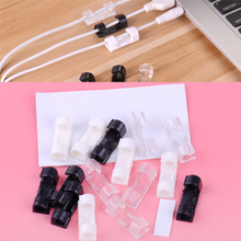 New 20pcs Practical Self Adhesive USB Wire Cable Cord Clips Clamp Table Wall Tidy Organizer Holder lack/White/Clear 2024 - buy cheap