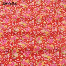 Booksew Cotton Poplin Fabric Bedding Home Decoration Patchwork Quilting Clothing Fat Quarter Meter Dress Floral Crafts Shirt 2024 - buy cheap