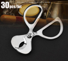 30 Pcs/lot High-quality Silver Stainless steel Scissor Cigar Cutter Knife Scissor Round Head 95x62mm 2024 - buy cheap