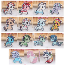 75pcs Mixed Multicolor Cartoon Unicorn Resin Flatback Kawaii Horse Planar Resin Cabochon DIY Craft Home Decoration Accessories 2024 - buy cheap