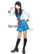 Anime Haruhi Suzumiya Cosplay - Haruhi Suzumiya Girls Cosplay Costume Halloween Costumes Free shipping 2024 - купить недорого