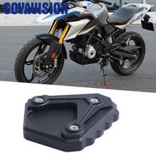 Placa de extensión de soporte lateral de aluminio para motocicleta BMW G310GS G 310 GS 2017 2018, color negro, novedad 2024 - compra barato