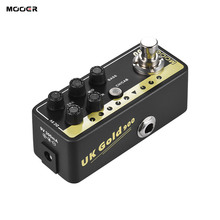 MOOER-pedal de guitarra MICRO PREAMP Series 002, Pedal de efecto de derivación verdadero, RU Gold, británico, Crunch, Digital 2024 - compra barato