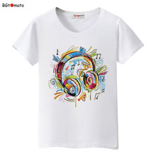 Bgtomato-camisetas de grafiti con música para mujer, camisetas coloridas de verano, camisetas de marca, camisetas cómodas, camisetas Casuales 2024 - compra barato