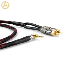 HIFI 3.5mm Jack To RCA Audio Cable L Angle Headphone Jack To Stereo RCA Cable Interconnect RCA Cable Mobile Phone Music Player 2024 - buy cheap