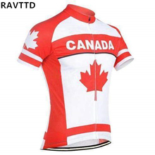 Jersey de ciclismo para equipo de Canadá, camiseta de manga corta para ciclismo, ropa para Top bicicleta, ropa para ciclismo, ropa para deportes al aire libre 2024 - compra barato