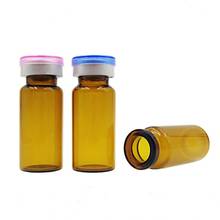 Wholesale 10ML Glass Injection Vial with Center Flip Off Cap, 10CC Empty Liquid Medicine Containers 2024 - buy cheap