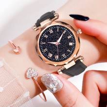 Fashion Women 's Leather Band Luxury Watches Women Dress Bracelet Watch Fashion 2019 Analog Quartz Diamond Wrist Watch Clock 2024 - buy cheap