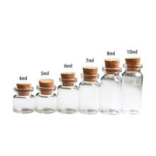 20 Pcs/Lot Clear Tiny Mini Glass Bottle Cork Stopper Transparent Message Glass Bottles Vials Diameter 22mm 2024 - buy cheap