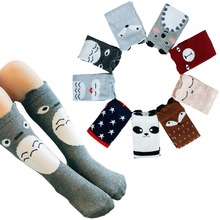 One Pair Cotton Baby Socks Unisex Lovely Cute Cartoon Panda Animal Printed Knee Boy Girl Socks Baby Toddler Socks 0-3 Years Old 2024 - buy cheap