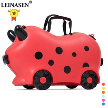 Children luggage kid suitcase locker handbag boy girl baby Toy box luggage Pull rod box Can sit ride Check box 2024 - buy cheap