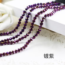 AAA+ Metallic Purple Color Round Crystal Glass Beads Loose for JDIY bracelet necklace jewelry accessories.4mm~10mm 2024 - buy cheap