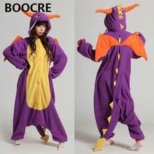 High Quality Adult Unisex Pajamas Cosplay Costume Sleepwear Spyro Dragon pyjamas Animal Onesie pijamas 2024 - buy cheap