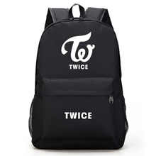Twice Tzuyu Dahyun Printed Black Backpack Bag School Book Bags Laptop Boys Girls Back To School Gift Casual 2024 - buy cheap