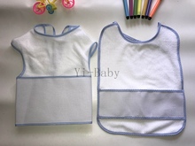 Free shipping Cross Stitch Bibs Baby Bibs Infant saliva towels baby bibs blue 4PCS/Set YB170011 2024 - buy cheap