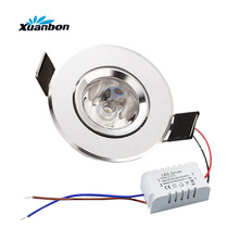 Pode ser escurecido 3 w 1 mini alta potência led recesso teto para baixo luz lâmpadas led downlights para sala de estar gabinete quarto ac110v 220 v 2024 - compre barato