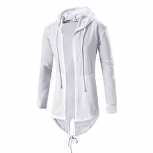Mens Hooded Hoodie Sweatshirts Fashion Hip Hop Mantle Hoodies Jacket Long Sleeve Cloak Male Coat Outwear Moleton Masculino 2024 - buy cheap