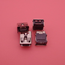 Mini soquete conector fêmea 100 mbps, carregador de tomada fêmea 5 pinos soquete 5 pinos usb de carregamento de dados para tablet ps3 2024 - compre barato
