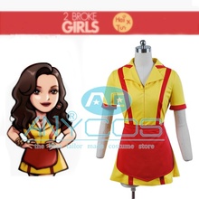 Disfraz de uniforme de camarero 2 Broke para niñas y mujeres, traje de Cosplay para fiesta de Halloween, Max 2024 - compra barato