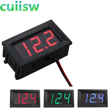 10pcs/lot Digital Voltmeter 4.5-30v /DC 4.5V to 30V Digital VoltmeterVoltage Panel Meter For 6V 12V Electromobile Motorcycle Car 2024 - buy cheap