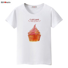 2021 Creative design cupcake shirt cartoon top tees personality t shirt women cool summer clothes fashion t-shirt plus size 2024 - buy cheap