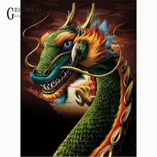 Cuadro de dragón chino 5D diy, cuadrados o redondos de imitación bordado de diamantes, estilo punto de cruz, decoración de boda 2024 - compra barato