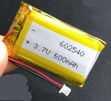 Bateria recarregável de li-polímero para câmera esportiva, 602540 v 3.7 mah, para gravar mp3, mp4, gps, relógio inteligente 2024 - compre barato