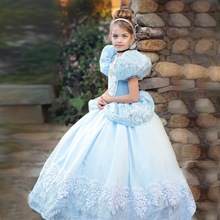 Girls Princess Dresses Cosplay Costume Dress For Girls Kids Fancy Belle Beauty Birthday Dress for 3-10 Years Girl 2024 - buy cheap