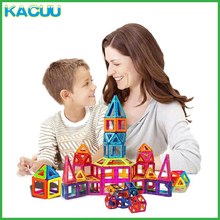 Конструктор KACUU 61-135 шт., большой размер, набор магнитных блоков, строительные магниты, игрушка, Магнитный конструктор, блоки, игрушки для детей 2024 - купить недорого