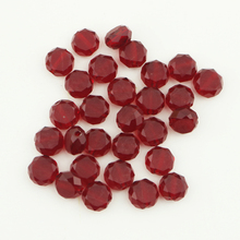 Wholesale 710pcs 8mm Crystal Faceted Beads Dark Red Color Flat Round Crystal Spacer Beads For Jewelry Making Bracelet DIY Beads 2024 - buy cheap