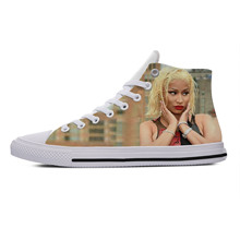 2019 Hot Cool Fashion Summer Handiness Casual Harajuku Shoes 3D Print  For Man Woman Hip Hop Rap Music Rock Rapper Nicki Minaj 2024 - buy cheap