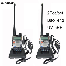BaoFeng-walkie-talkie UV-5RE, Radio CB de dos vías, UV5RE, para caza, hotel, transmisor Fm, 2 unids/lote 2024 - compra barato