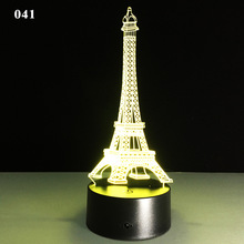 Lámpara de modelo LED 3D De La Torre Eiffel de Sídney, modelo estéreo creativo, regalos para enviar a amigos Y83 2024 - compra barato