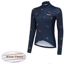 Cycling Jersey Morvelo 2019 Long Sleeve woman Winter Thermal Fleece Bike Clothing Outdoor Sports Bicycle Clothes Ropa Ciclismo 2024 - buy cheap