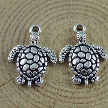 Wholesale 20PCS Small Metal Turtle Charms Jewelry Making Finding Punk Style Fashion Necklace Pendant Handmade Crafts 51841 2024 - buy cheap