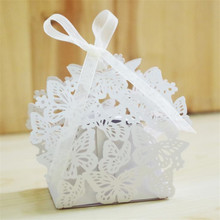 10pcs/lot Gift Bag Candy Box Laser Cutting Gift Cupcake Boxes For Weeding  Festival Decoration Party Supplies Gift Favor Decor 2024 - buy cheap