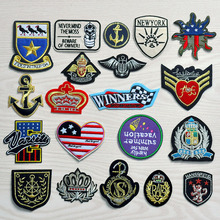 Clothing Decoration DIY Embroidery Emblem Fabric Iron On Tactical Patch Military Morale Armband Combat Army Badge 20pcs 2024 - buy cheap