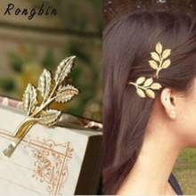 Hot New Fashion Wedding Hair Accessories Olive Branches Leaves Beautiful Bride Hairpin Side Folder Jewelry 2024 - buy cheap