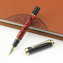 JinHao-Bolígrafo de fuente caligrafía 500 de Metal de lujo, pluma de tinta de 0,5mm y 1,0mm, material escolar y de oficina 2024 - compra barato